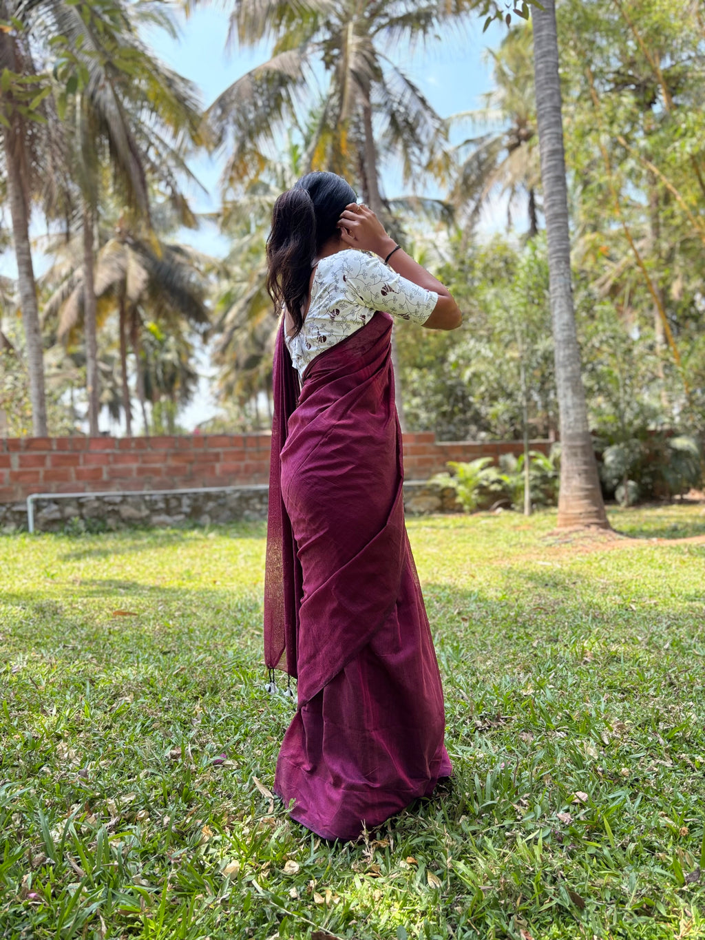 Khadi cotton saree
