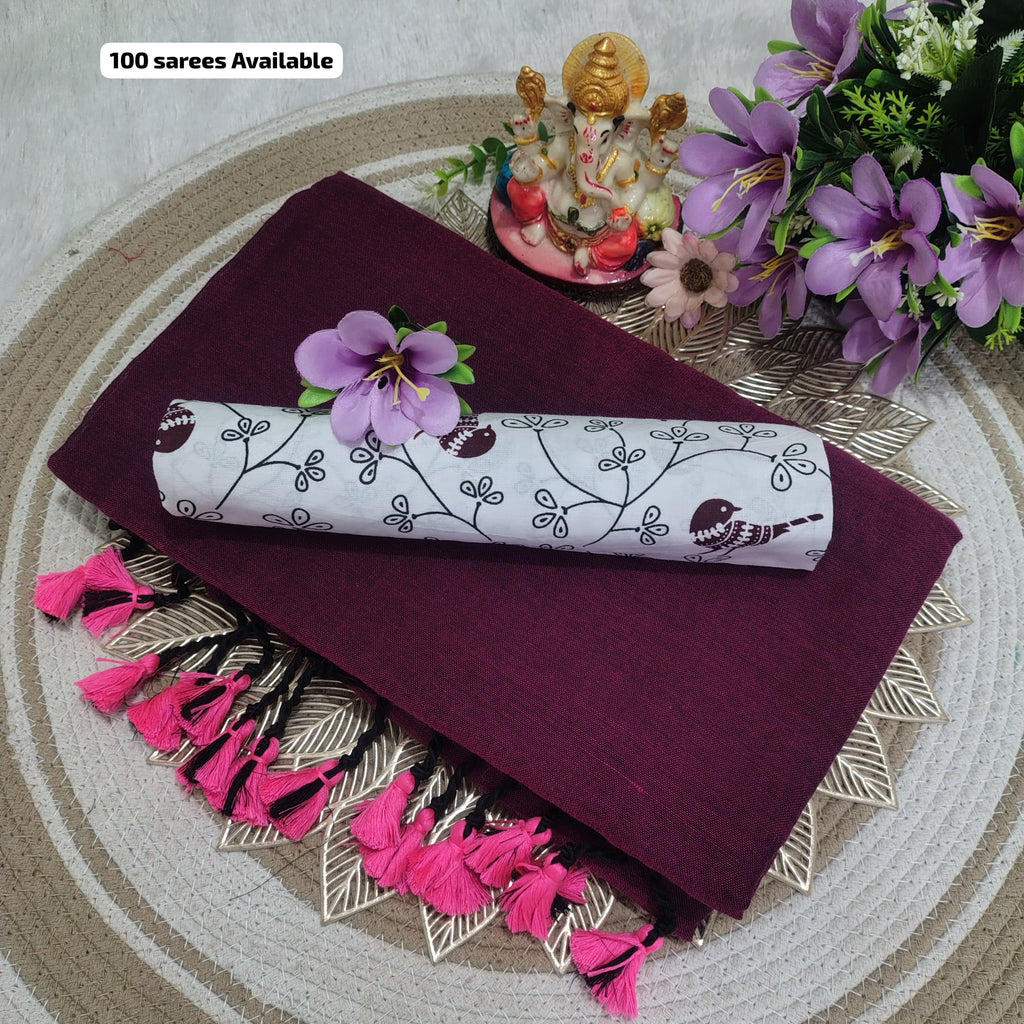 Khadi cotton saree