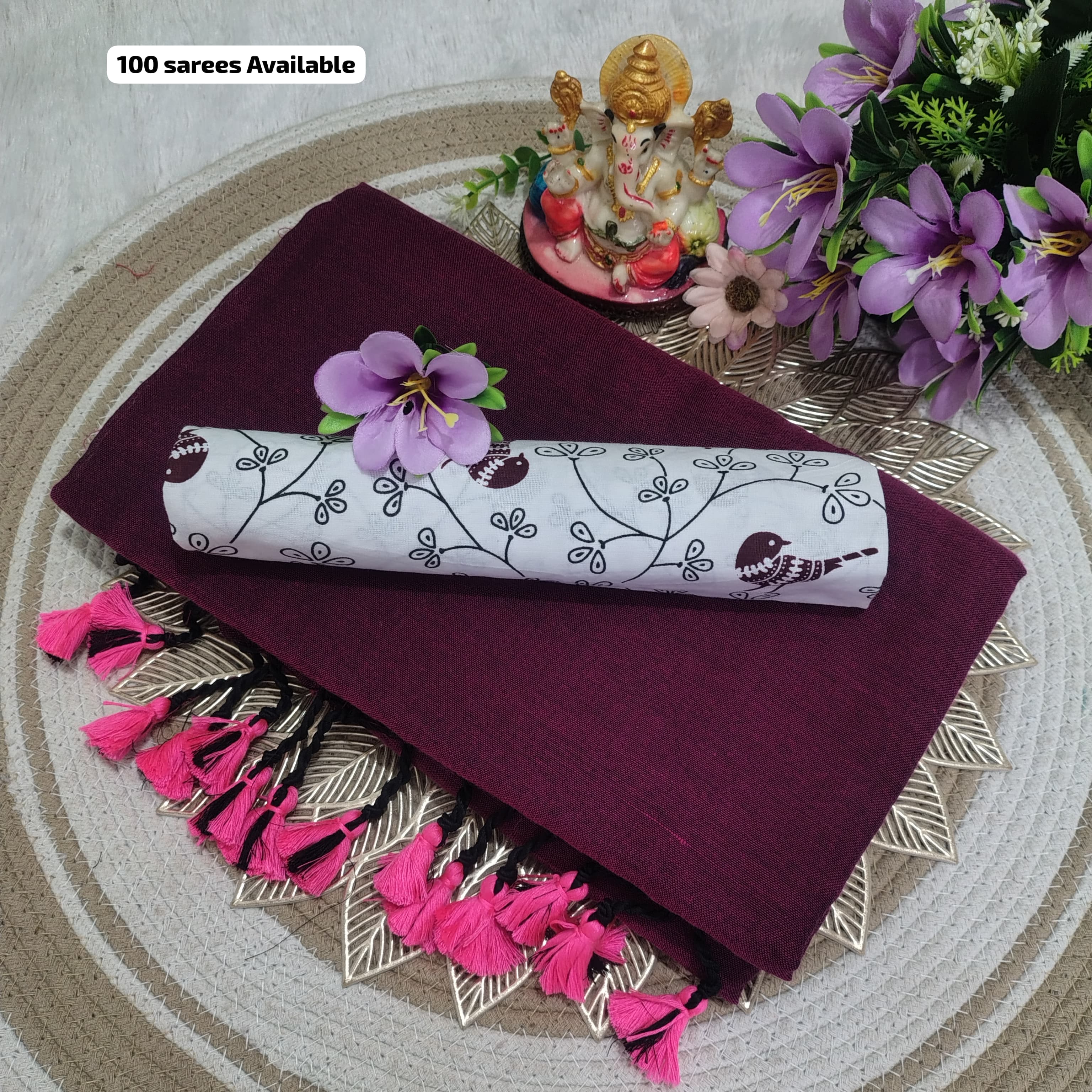 Khadi cotton saree